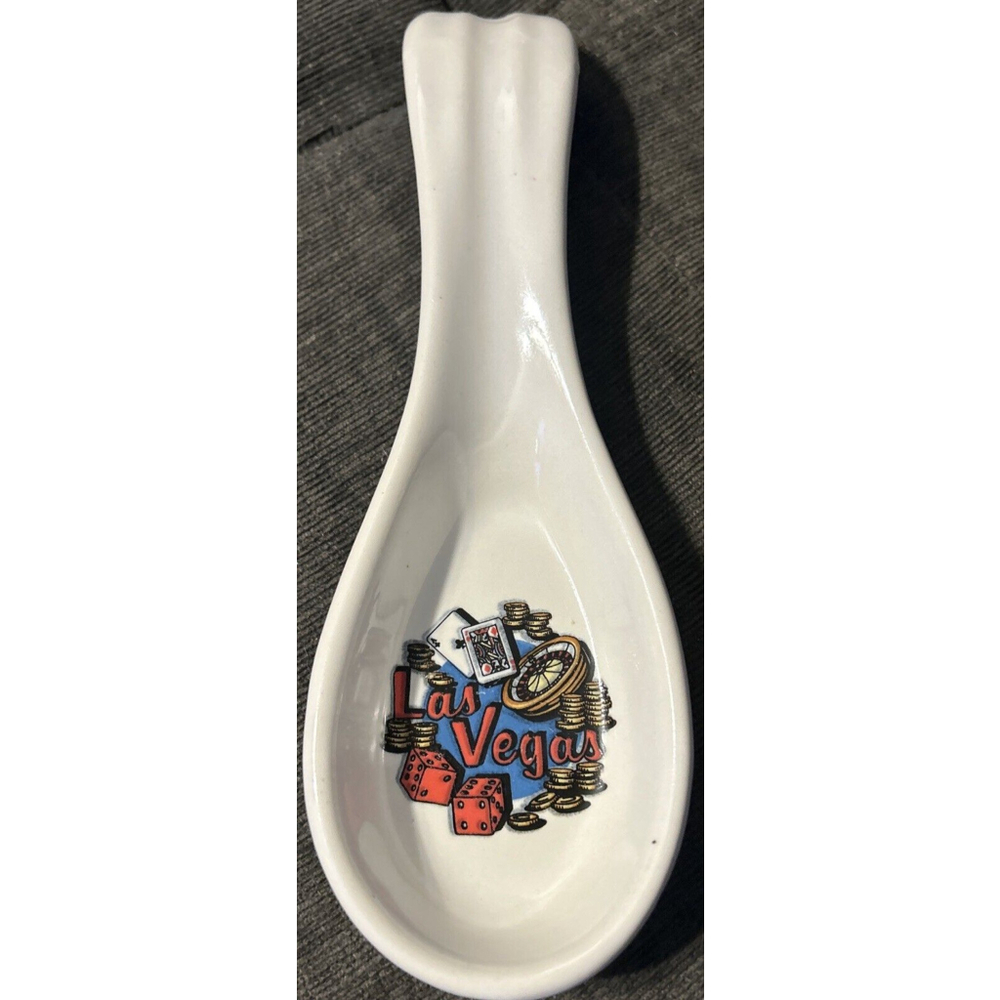 Las Vegas Vintage Spoon Rest 8”